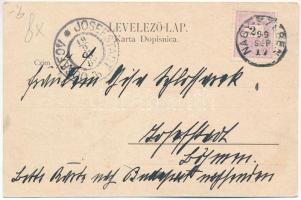 1899 (Vorläufer) Nagyszeben, Hermannstadt, Sibiu; Gr. Ring mit der bestandenen Hauptwache / Piac tér...