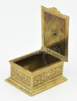 Bélyegtartó doboz masszív réz 7x8x4,5 cm