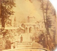 Bártfai emlék ca 1900 képes levélnehezék d: 8 cm