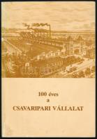 Korompay János (szerk.): 100 éves a Csavaripari Vállalat. Bp., 1989, Mercurius. Fekete-fehér fotókkal illusztrálva. Kiadói papírkötés, kissé viseltes borítóval.