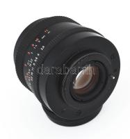 Carl Zeiss Jena Flektogon 2,4/35 (35 mm f/2.4) MC Electric M42 objektív, sapkával, tokkal, jó állapo...