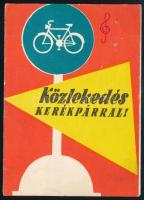 1959 Közlekedés kerékpárral, képes tájékoztató prospektus, kihajtva: 40,5x14 cm