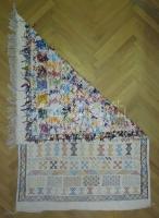 Marokkói kézi készítésű népművészeti szőnyeg 94×140 cm-es mérettel, szép állapotban