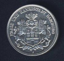 Német Birodalom/Császárság/Hamburg 1914. 2M Ag T:2+ apró ph.