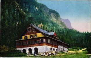 1936 Tátra, Magas-Tátra, Vysoké Tatry; Hotel Kamzík ve Studenej doline 1303 m / Hotel Gemse / Zerge szálló a tarpataki völgyben / hotel (EK)