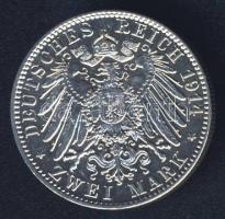 Német Birodalom/Császárság/Hamburg 1914. 2M Ag T:2+ apró ph