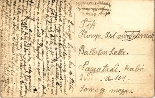 1940 Gyergyószentmiklós, Gheorgheni; Fő tér bevonuláskor, "Soha többé el nem választhatnak!&quo...