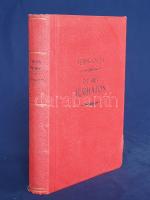 Verne, [Jules] Gyula:  Öt hét léghajón. Utazás Afrikában. Harmadik, egyedül jogosított képes kiadás.  Budapest, 1896. Franklin-Társulat Magyar Irodalmi Intézet és Könyvnyomda. 384 p.  Jules Verne (1828-1905) bátor vállalkozásokat, nagy fogadásokat, földrajzi és tudományos felfedezéseket megörökítő kalandregény-sorozatának nevezetes első darabja, eredeti nyelven először 1862-ben jelent meg, ,,Cinq semaines en ballon" címmel. A tudomány segítésével az afrikai időjárás és a helyiek jelentette fenyegetésen úrrá levő európai felfedezők kalandjának magyar fordítása először 1874-ben jelent meg, a Franklin-Társulat gondozásában. Oldalszámozáson belül számos egész oldalas és szövegközti illusztrációval. A címoldalon egykori tulajdonosi bejegyzés nyomai, a belív két oldalán tulajdonosi bejegyzés.  Aranyozott gerincű, feliratozott, korabeli egészvászon kötésben. Jó példány.