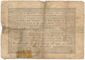 1848. 1Ft "Kossuth bankó" T:VG szakadások, ragasztott Adamo G104