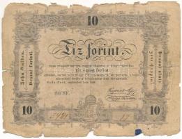 1848. 10Ft "Kossuth bankó" T:G Adamo G111