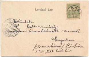 1902 Facset, Facsád, Faget; Újtelep, Klein Dávid áruháza, Winkler Testvérek üzlete. Edgar Schmidt ki...