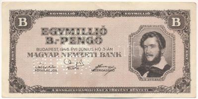 1946. 1.000.000BP hamis "MINTA" perforációval T:F