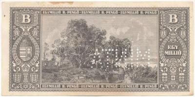 1946. 1.000.000BP hamis "MINTA" perforációval T:VF fo