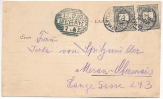 1898 (Vorläufer) Orsova, Kazán-szoros, Széchenyi út / Cazane / Kasanenge / gorge, road. Art Nouveau,...