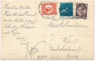 1932 Arad, Újarad, Új-Arad, Aradul Nou; Piac, üzletek / market, shops. Ruhm photo (EK)