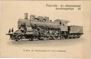 Potyondy: Az államvasutak mozdonyparkja III 5. ábra: Az államvasutak I.1. oszt. mozdonya / Hungarian State Railways locomotive (non PC) (Rb)