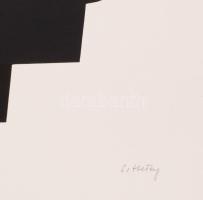 Hetey Katalin (1924-2010): Geometria. Szitanyomat, papír. Jelzett. Számozott (27/40). Lapméret: 54x4...