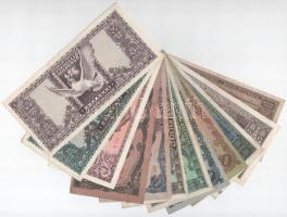 12db-os vegyes inflációs pengő bankjegy tétel T:XF-VG