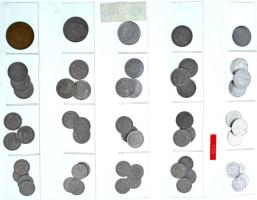 NDK 55db-os fém érmetétel T:AU-VF
GDR 55pcs of mixed metal coin lot C:AU-VF