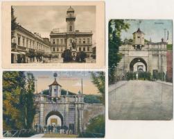 Komárom, Komárnó; 7 db régi képeslap vegyes minőségben / 7 pre-1945 postcards in mixed quality