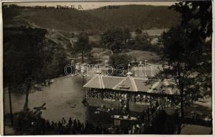 Boksánbánya, Románbogsán, Németbogsán, Deutsch-Bogsan, Bocsa Montana; Plaja U.D.R. Bocsa Izvor / strand, fürdőzők / spa, bathers. Fotograf J. Dreher photo