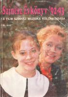 Színész Évkönyv '92-93. [Németh Andor kéziratgyűjtő példánya, 52 művész autográf bejegyzésével....