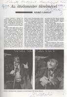 Színész Évkönyv '92-93. [Németh Andor kéziratgyűjtő példánya, 52 művész autográf bejegyzésével....