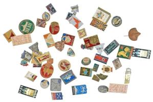 ~50db-os vegyes szovjet jelvény, kitűző tétel T:vegyes ~50pcs of mixed soviet badge and pin lot C:mixed