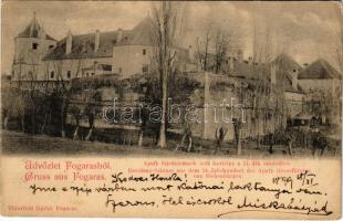 1899 (Vorläufer) Fogaras, Fagaras; Apafy fejedelemnek volt kastélya a 14-dik századból, vár. Kiadja Thierfeld Dávid / Residenz-Schloss aus dem 14. Jahrhunder des Apafy Grossfürsten von Siebenbürgen / castle (fl)