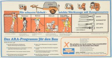 1000DM bankjegyet ábrázoló nagy méretű reklám nyomtatvány 42x30 cm