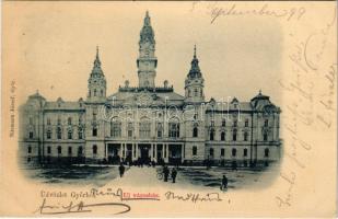 1899 (Vorläufer) Győr, új városháza. Nitsmann József kiadása