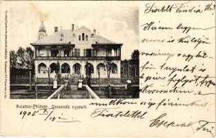 1905 Balatonföldvár, Csesznák nyaraló, villa. Erdélyi Ignác fényképészeti műterme felvétele (fl)