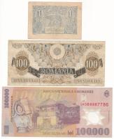 Románia 1920. 1L + 1947. 100L + 2001. 100.000L T:F,VG
Romania 1920. 1 Leu + 1947. 100 Lei + 2001. 1...