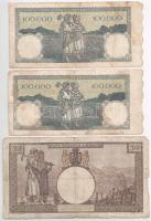 Románia 1941-1946. 2000L-100.000L (6db) T:F,VG
Romania 1941-1946. 2000 Lei - 100.000 Lei (6pcs) C:F...