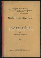 Jakabffy Ferencz: Az építőfa. Munkavezetők Könyvtára I. Bp., 1906, Budapesti Építő Mestereik, Kőmíves-, Kőfaragó- és Ács Mesterek Ipartestülete ("Pátria"-ny.), 2 sztl. lev.+ 139+(1) p. Kiadói félvászon-kötés.