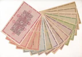 1946. 10.000AP-1.000.000AP (15x) közte sorszámos és sorszám nélküli, fordított címeres stb. T:F,VG k...