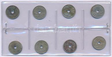 Románia 1905-1906. 5b Cu-Ni (8db, 2xklf) T:VF,F
Romania 1905-1906. 5 Bani Cu-Ni (8pcs, 2xdiff) C:VF...