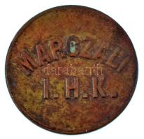 Marcali ~1900. "Marczali I.H.K." a Marcali Izraelita Hitközség 10 értékű Cu bárcája (22mm) T:XF kis patina