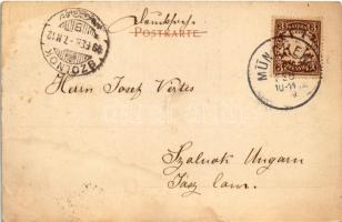 1899 (Vorläufer) München, Munich; Central-Bahnhof / railway station, tram, horse drawn tram (fl)