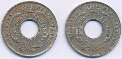 Brit Nyugat-Afrika 1912. 1/10p Cu-Ni T:XF,VF
British West Africa 1912. 1/10 Penny Cu-Ni C:XF,VF
Kr...