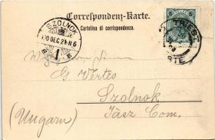 1900 Trieste, Trieszt; Der Leuchtturm / La Lanterna / lighthouse (fl)