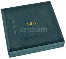 Franciaország DN "Európai Kulturális Társaság" bronz emlékérem eredeti dísztokban (90mm) T...