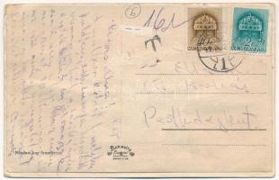 1941 Máramarossziget, Sighetu Marmatiei; Iza parti részlet, mosóasszonyok. Leporello 10 mini képpel ...