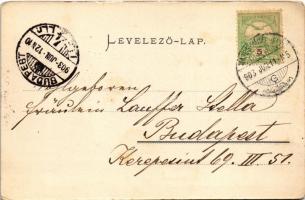 1903 Szováta-fürdő, Baile Sovata; Fekete tó sósfürdő, strand, fürdőzők. Weinrich S. felvétele / salt...