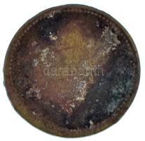 DN "Rehák Ferencz" bronz bárca 1 Korsó értékben (20mm) T:VF patina