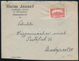 1926 Dunaszekcsői Heim József vendéglős, sörraktáros, hentes céges boríték előlapja