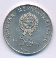 1988. 50Ft Cu-Ni "Világ Vadvédelmi Alap - Kékvércse" T:BU Adamo EM101