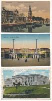 16 db RÉGI külföldi város képeslap vegyes minőségben / 16 pre-1945 mostly European town-view postcards in mixed quality