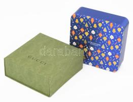 Gucci karton doboz mágneses zárral 20x20 cm + LOccitane fém doboz