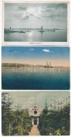 3 db RÉGI magyar képeslap: Hévíz, Siófok, balatoni hangulat